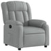 Relaxfauteuil lichtgrijze stof