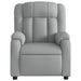 Relaxfauteuil lichtgrijze stof