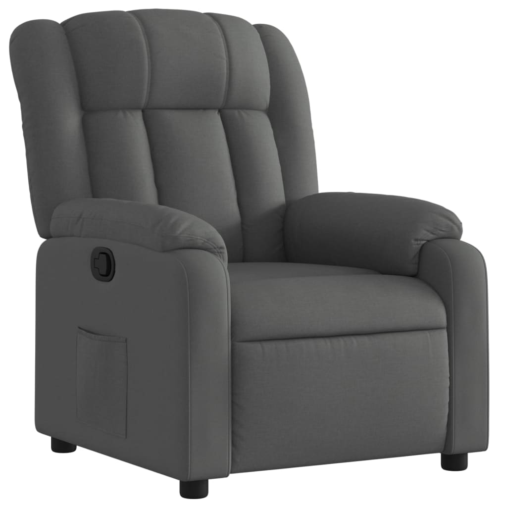 Relaxfauteuil Donkergrijze Stof 1