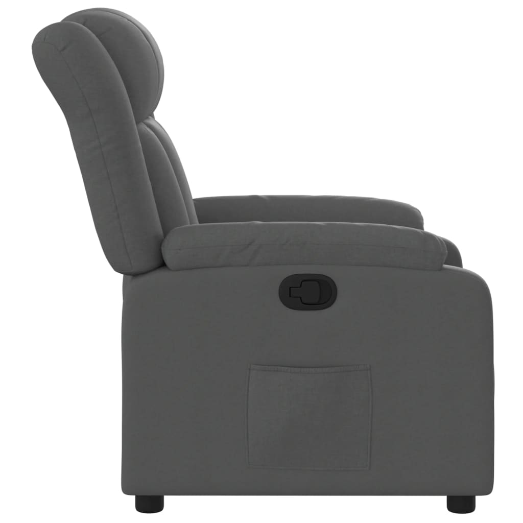 Relaxfauteuil Donkergrijze Stof 1