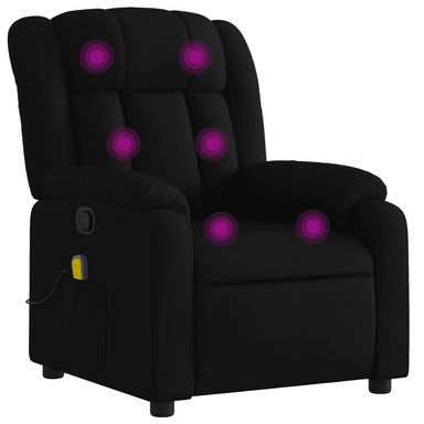 Massagestoel met zwarte stof
