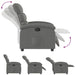 Relaxfauteuil donkergrijze stof