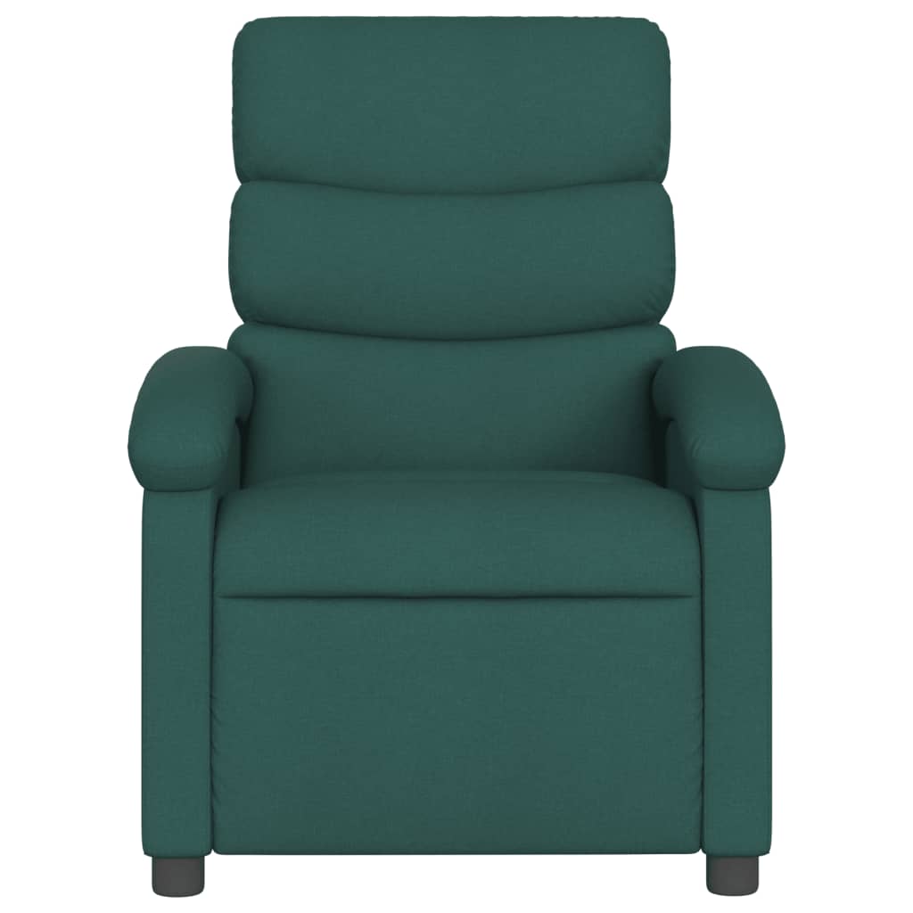 Relaxfauteuil donkergroene stof