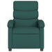 Relaxfauteuil donkergroene stof