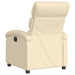 Relaxfauteuil crème stof