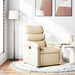Relaxfauteuil crème stof
