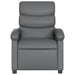 Relaxfauteuil grijs kunstleer