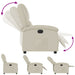 Relaxfauteuil crèmekleurig kunstleer