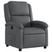 Relaxfauteuil grijs kunstleer