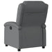 Relaxfauteuil grijs kunstleer