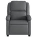 Relaxfauteuil grijs kunstleer