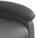 Relaxfauteuil grijs kunstleer