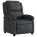 Relaxfauteuil Zwart Echt Leer