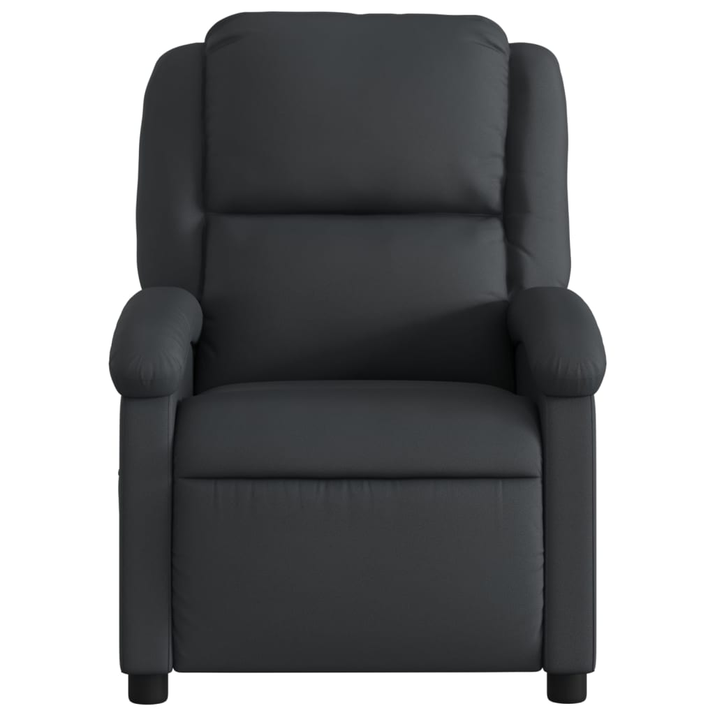 Relaxfauteuil Zwart Echt Leer