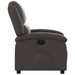 Relaxfauteuil donkerbruin echt leer