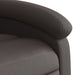 Relaxfauteuil donkerbruin echt leer