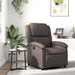 Relaxfauteuil donkerbruin echt leer