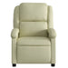 Relaxfauteuil crèmekleurig echt leer