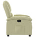 Relaxfauteuil crèmekleurig echt leer