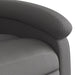 Relaxfauteuil Grijs Echt Leer