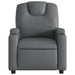Relaxfauteuil grijs kunstleer