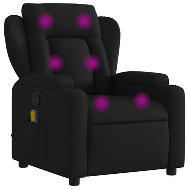 Massagestoel met zwarte stof