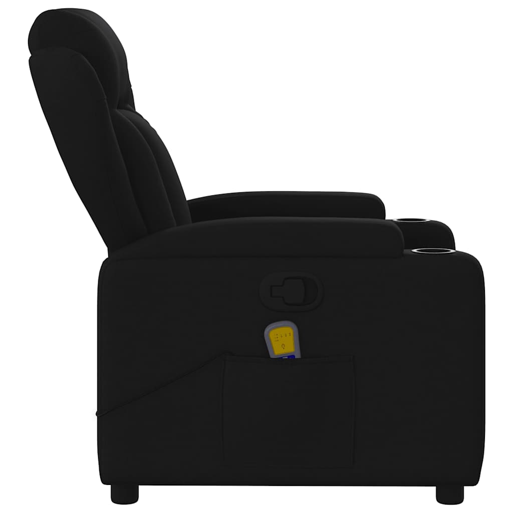 Massagestoel met zwarte stof