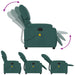 Massagestoel met donkergroene stof