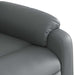 Massagestoel van grijs kunstleer