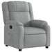 Relaxfauteuil lichtgrijze stof