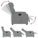 Relaxfauteuil lichtgrijze stof