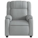 Relaxfauteuil lichtgrijze stof