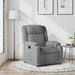 Relaxfauteuil lichtgrijze stof