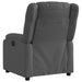 Relaxfauteuil donkergrijze stof
