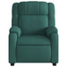 Relaxfauteuil donkergroene stof