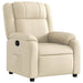 Relaxfauteuil crème stof