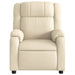 Relaxfauteuil crème stof