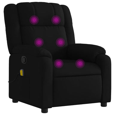 Massagestoel met zwarte stof