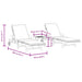 Ligbedden 2 st met tafel massief acaciahout