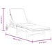 Ligbedden 2 st met kussens 200x68x83 cm massief acaciahout