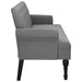 Bank met rugleuning donkergrijs 120x62x75,5 cm stof