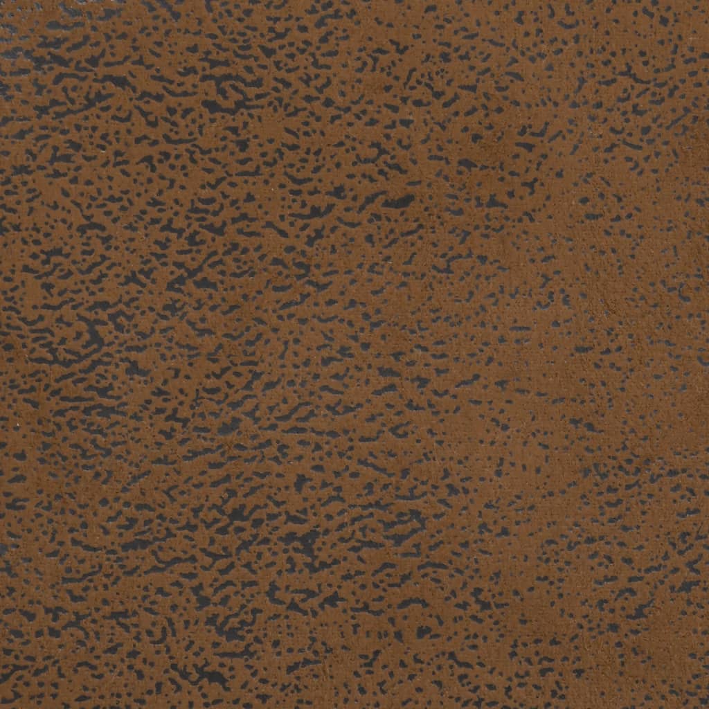 Bankje met rugleuning 120x62x75,5 cm kunstsuèdeleer bruin