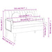Bankje met kussens 113x64,5x75,5 cm stof taupe