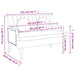 Bankje met kussens 113x64,5x75,5 cm stof blauw