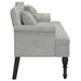 Bank met kussens lichtgrijs 120,5x65x75 cm fluweel