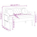 Bank met kussens donkergroen 120,5x65x75 cm fluweel