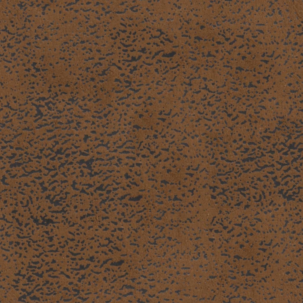 Bank met kussens bruin 120,5x65x75 cm kunstsuède