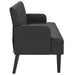 Bank met rugleuning zwart 112x65,5x75 cm kunstleer