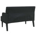 Bank met rugleuning zwart 112x65,5x75 cm kunstleer