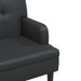 Bank met rugleuning zwart 112x65,5x75 cm kunstleer